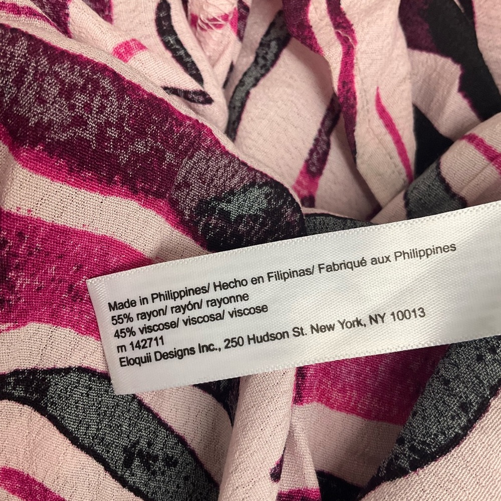 ELOQUII Poet Long Balloon Sleeve Smocked Waist Maxi Dress 18 - Picture 7 of 7